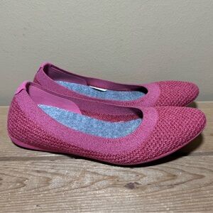 ALLBIRDS Tree Breezers Lux Pink Ballet Closed Round Toe Flats Shoes Women 5.5